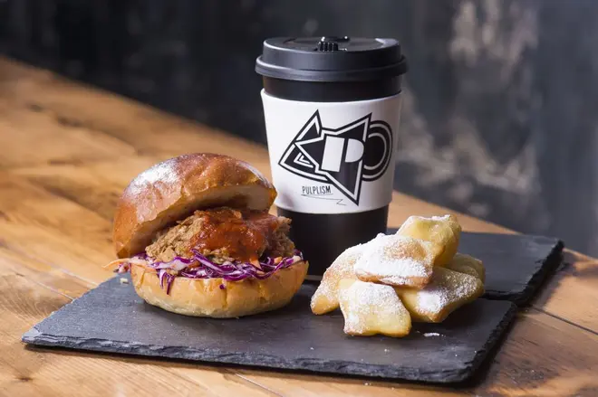 プルドポークバーガーとベニエ