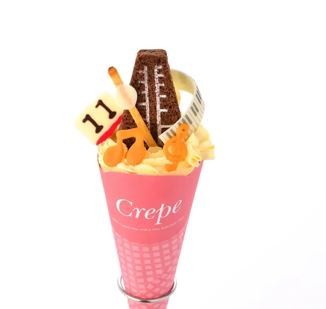 「きこえる…クラシックが!!」 葦木場のメトロノーム・ダンシングクレープ 価格：780 円（税込）