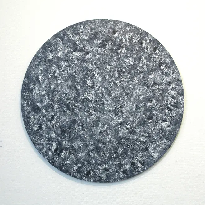 ビッグ盤 / Big Bang 2010 acrylic on wooden panel Φ120 x 2.5 cm