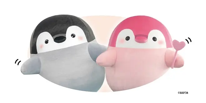 着ぐるみ『コウペンちゃん』と『ピンクのコウペンちゃん』 ©るるてあ