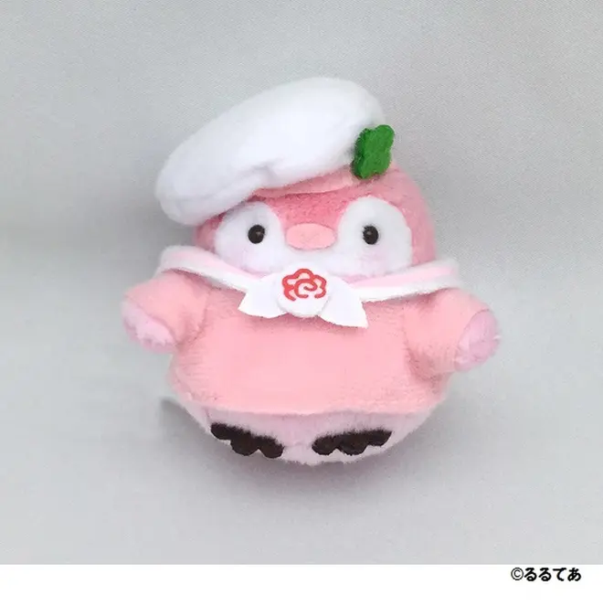 大阪梅田店限定　コウペンちゃん　マリンな手乗りマスコット（ピンクコウペンちゃん）©るるてあ