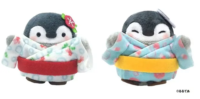 先行 コウペンちゃん　手乗りマスコット（浴衣コウペンちゃん・金魚、水色）©るるてあ