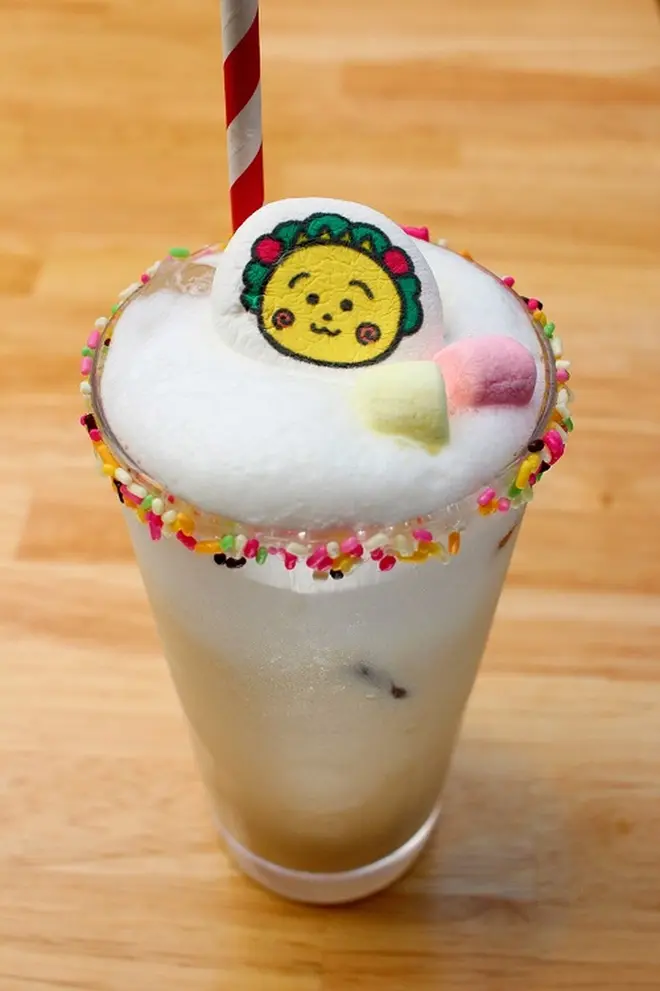 お茶の心はやかんだよ。 コジコジほうじ茶ラテ  ¥580