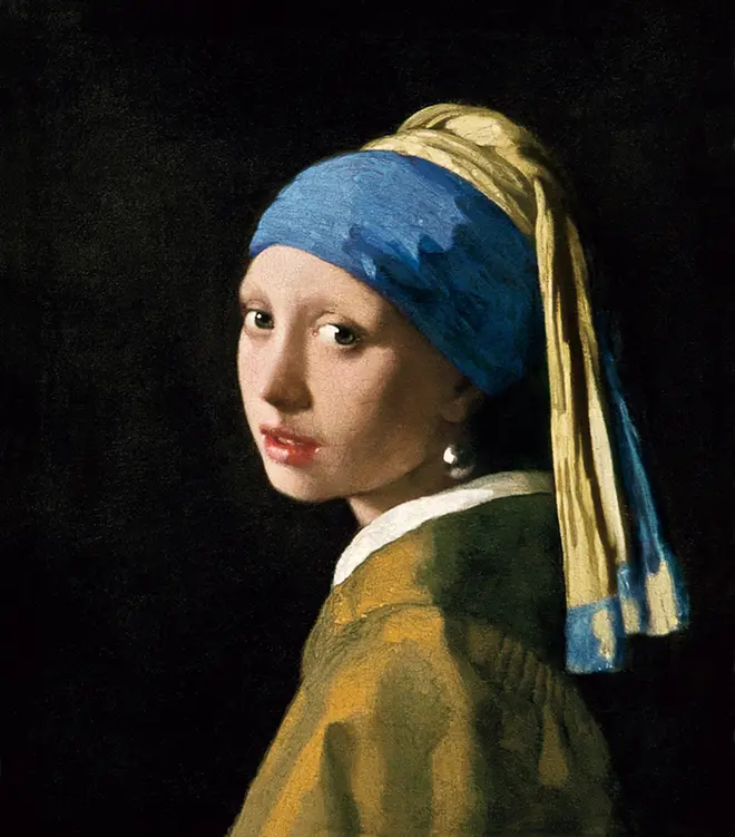 《真珠の耳飾りの少女》1665年マウリッツハイス美術館蔵　photoフェルメール・センター銀座