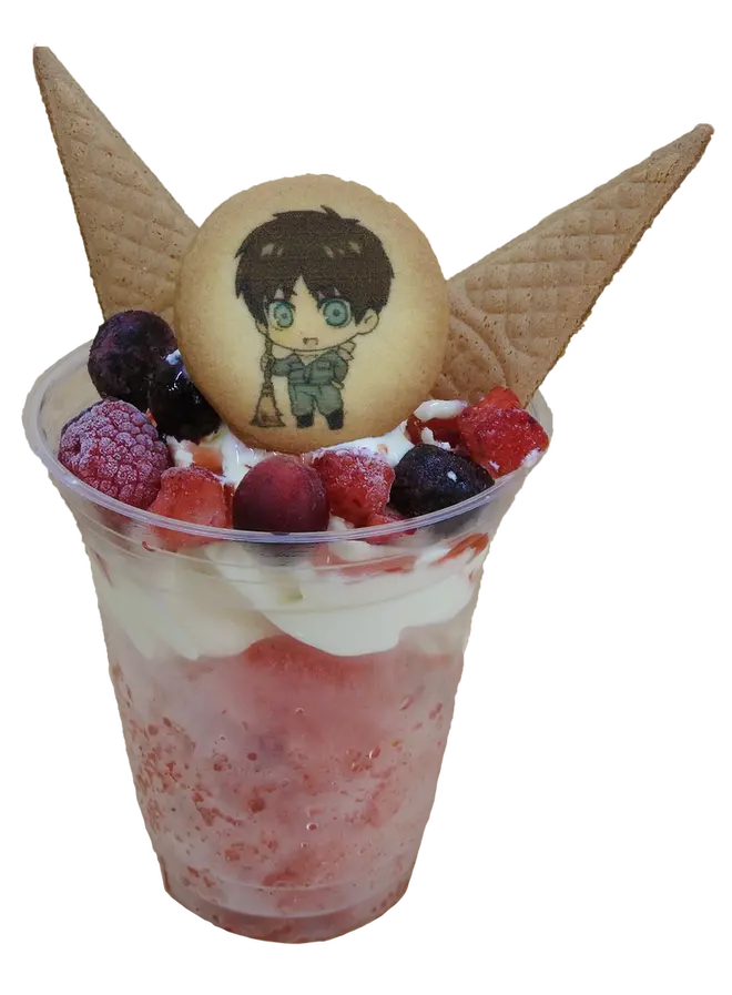 エレン・イェーガーのクラッシュアイスフロート（いちご味）