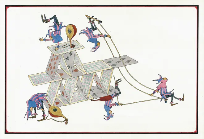 さかさま　1969年　津和野町立安野光雅美術館蔵　©空想工房