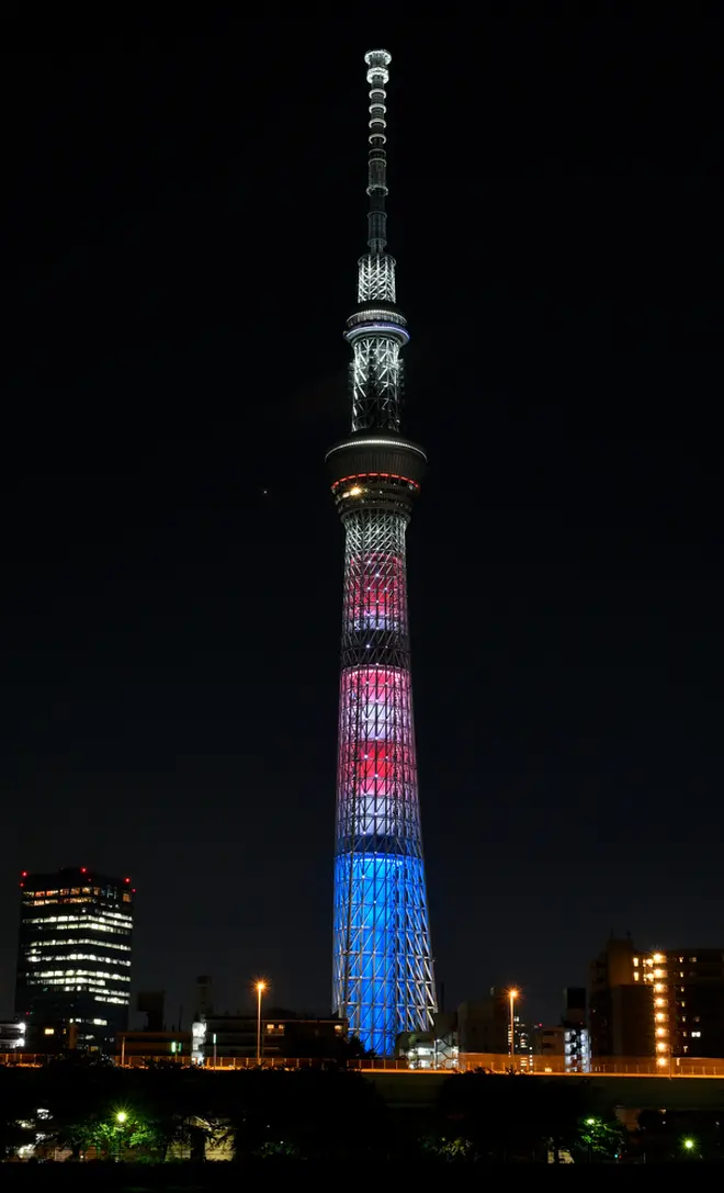 特別ライティング「ウォーリーをさがせ！」イメージ© DreamWorks Distribution Limited. All rights reserved.  　©TOKYO-SKYTREE