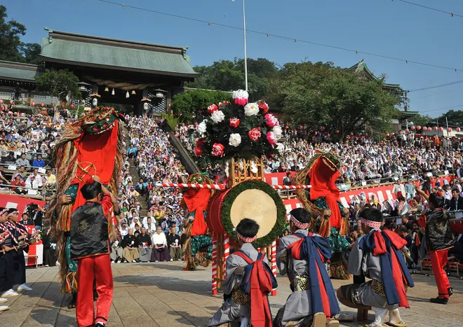 小川町／ 傘鉾・唐子獅子踊（からこししおどり）