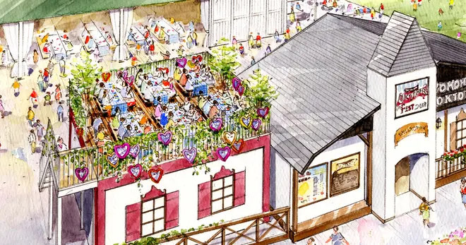 <屋上テラス席 イメージ>