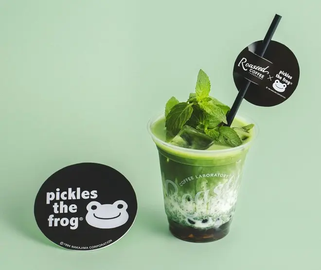 かえるのピクルスコラボ限定抹茶ミントラテ（Iceのみ）
