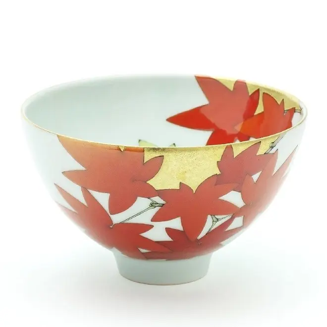 南 絢子「茶碗 錦秋」　サイズ：径12.3×高さ7.4cm