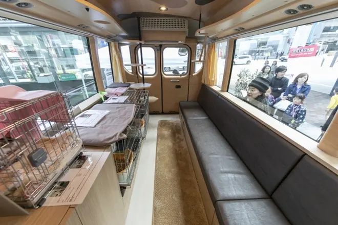 「ネコのバス」車内