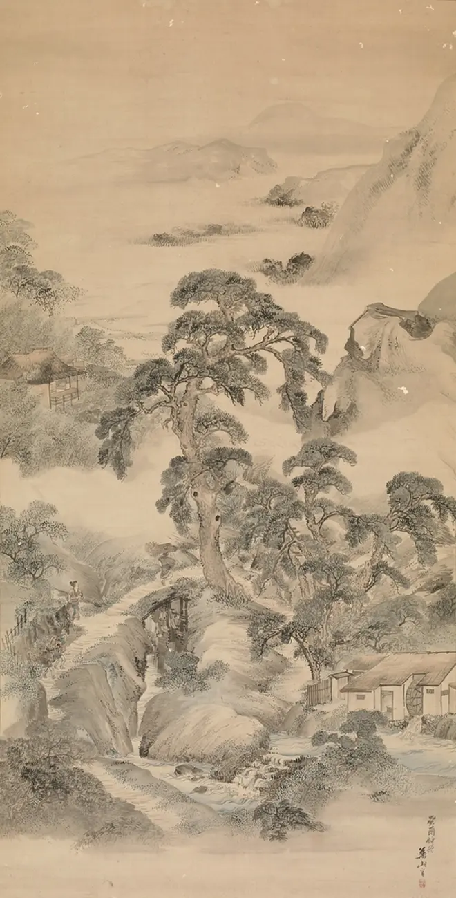 横山華山《城州白河之図》文化10(1813)年 個人蔵