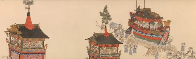横山華山《祇園祭礼図巻》上巻部分 天保6-8(1835-37)年 個人蔵