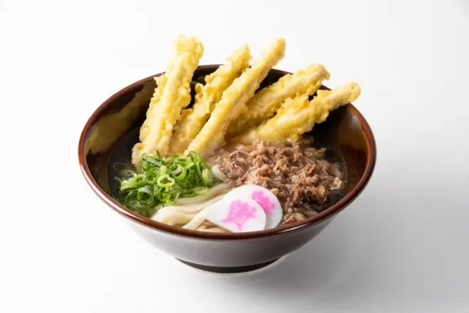 資さんうどんの肉ゴボ天うどん