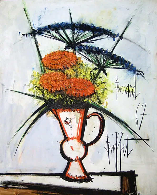 ビュッフェ「キンセンカ」100×81cm