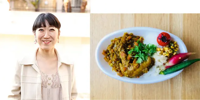 大宮エリー　撮影：諸井純二　からだに優しい染み込むカレー　800円(税込)