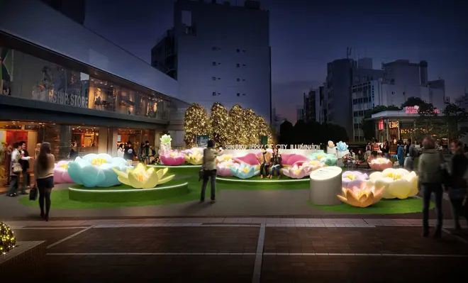 新宿サザンテラス広場「ビッグフラワーパーク」（イメージ）
