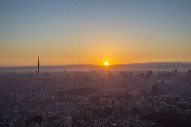 初日の出の様子