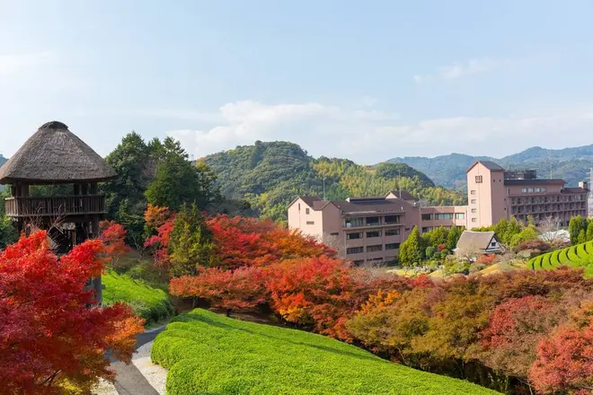 日本庭園 慧洲園の紅葉