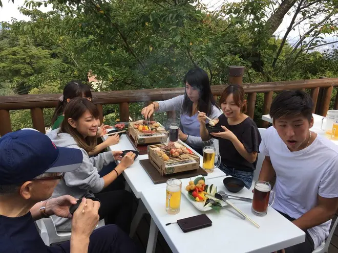 高尾山BBQマウントの様子