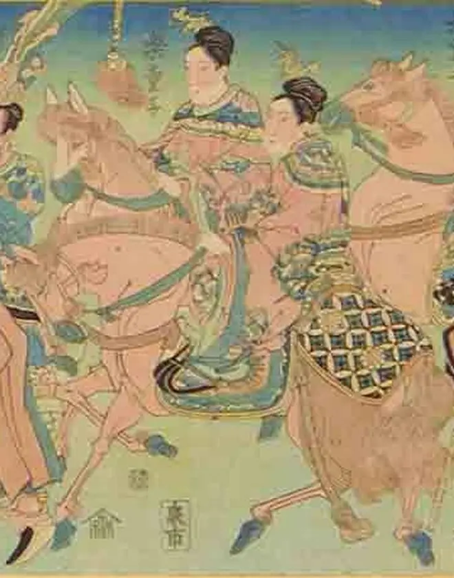 ＜初公開＞ 琉球使節行列図 1832(天保3)年頃 (部分)
