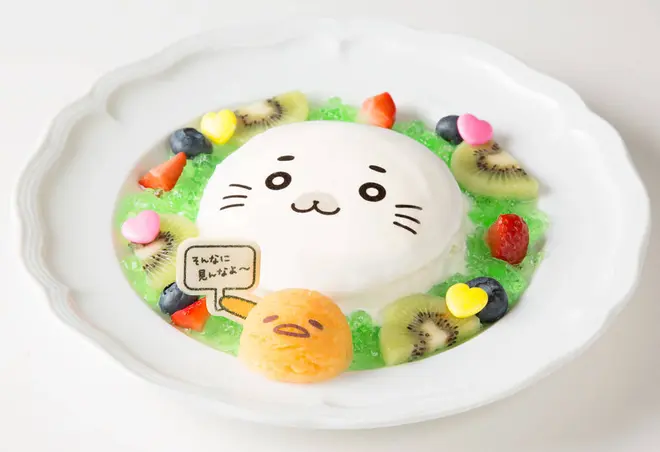 ぐでたまとゴマちゃんの流水ケーキ　