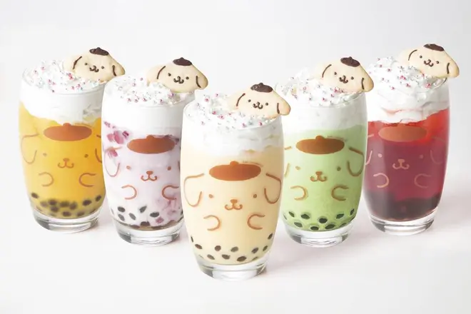 ポムポムプリンのQQドリンク/(c)1996, 2019 SANRIO CO., LTD. APPROVAL NO.Ｓ593877