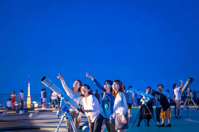 星空観望会の様子