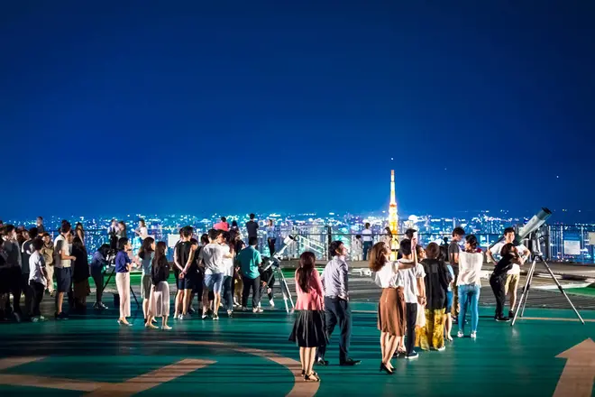 星空観望会の様子