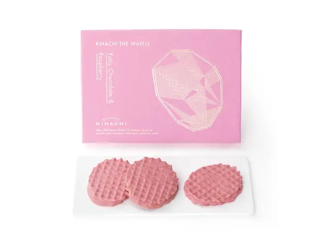 12月4日発売「キハチ ザ ワッフル ルビーチョコレート＆ラズベリー」3個入