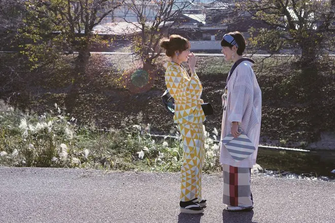 コットンきもの 伊勢木綿レッド