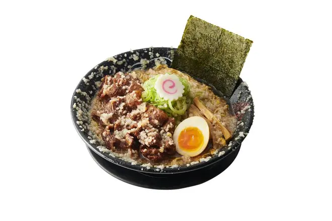 ⾦澤濃厚豚⾻ラーメン 神仙「特濃背脂⾁盛り豚⾻ラーメン」