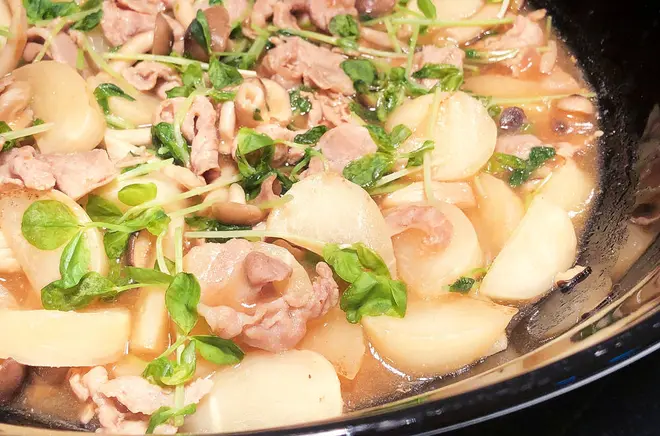 かぶと豚肉のしょうが蒸し イメージ