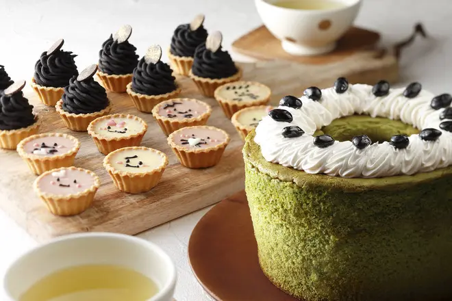 抹茶シフォン、チョコレートスイーツ イメージ
