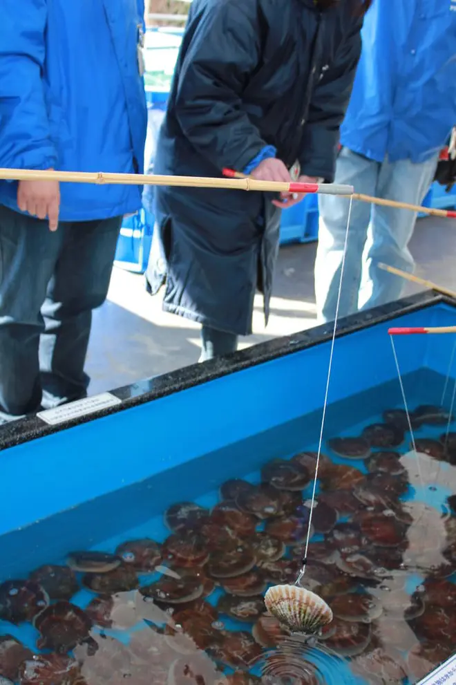 ホタテ釣り イメージ