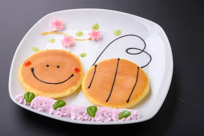 ぶんぶんのお花見パンケーキ