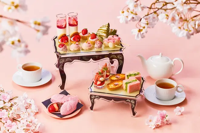 ストロベリー＆桜 アフタヌーンティー