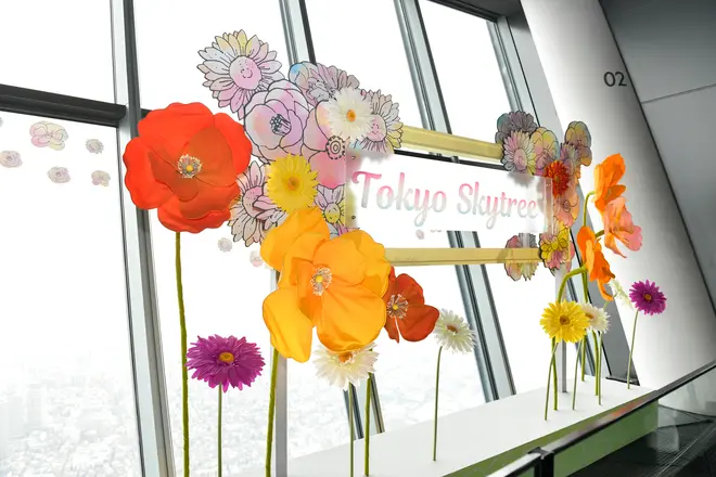東京スカイツリーの館内装飾（昨年の様子） （c）TOKYO-SKYTREE