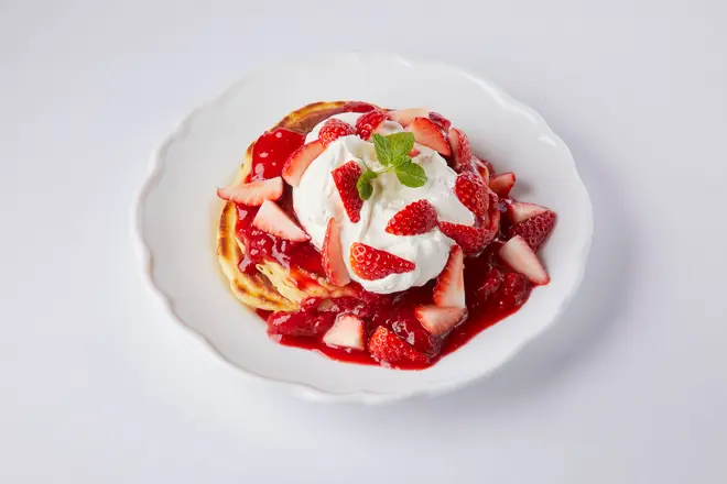 ストロベリーショートケーキパンケーキ