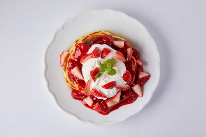 ストロベリーショートケーキパンケーキ