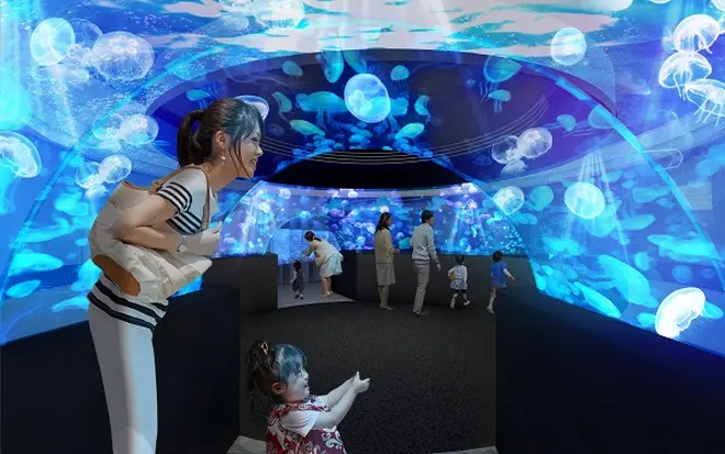 360度パノラマ水槽「GURURI」 イメージ