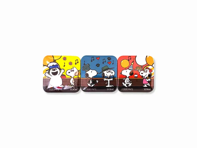 メッセージカード付きスクエア缶バッジ