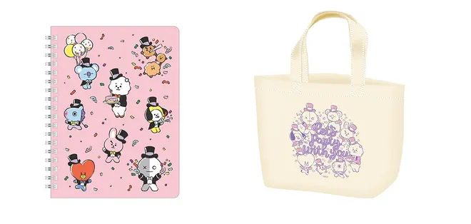 リングノート、ランチトートバッグ イメージ（c）BT21