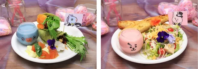 トルティーヤ＆カプレーゼ、コブサラダ＆バケット イメージ（c）BT21