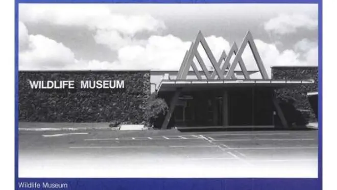1992年にハワイにあった実際の「WILDLIFE MUSEUM」の外観（国立科学博物館）