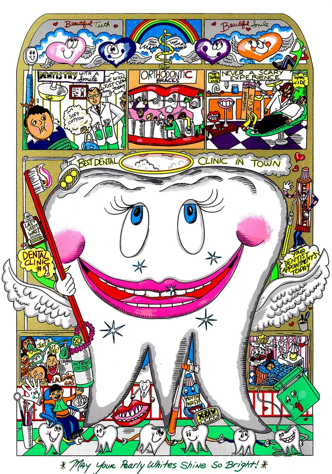 「エンジェル・トゥース」 額サイズ：60×49cm 税込264,000円