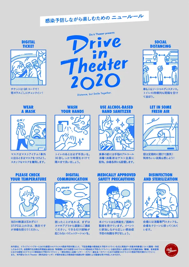 ドライブインシアター2020ニュールール