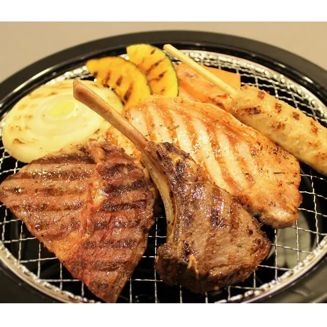 【Bセット】4種のお肉が楽しめるBBQセット＋飲み放題（2時間）