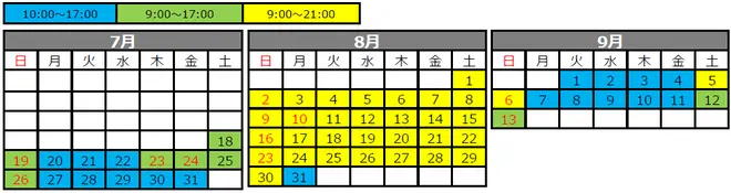 よみうりランドプールWAI 営業時間